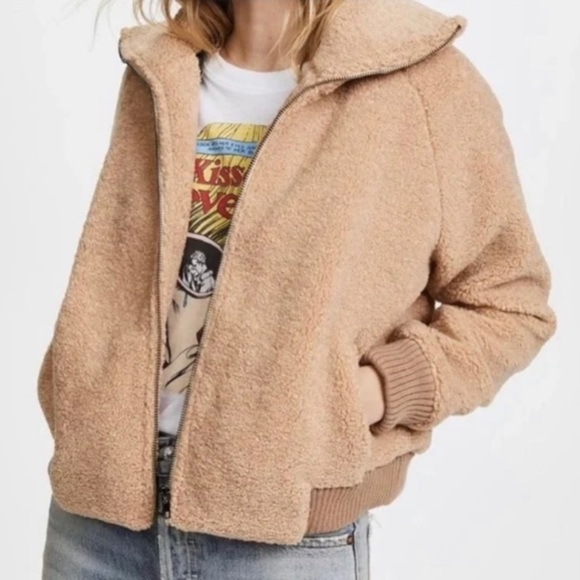 Line + Dot Teddy Jacket (size Medium) - Picture 1 of 5